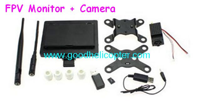 Wltoys V393 2.4H 4CH Brushless motor Quadcopter parts FPV Monitor + Camera - Click Image to Close